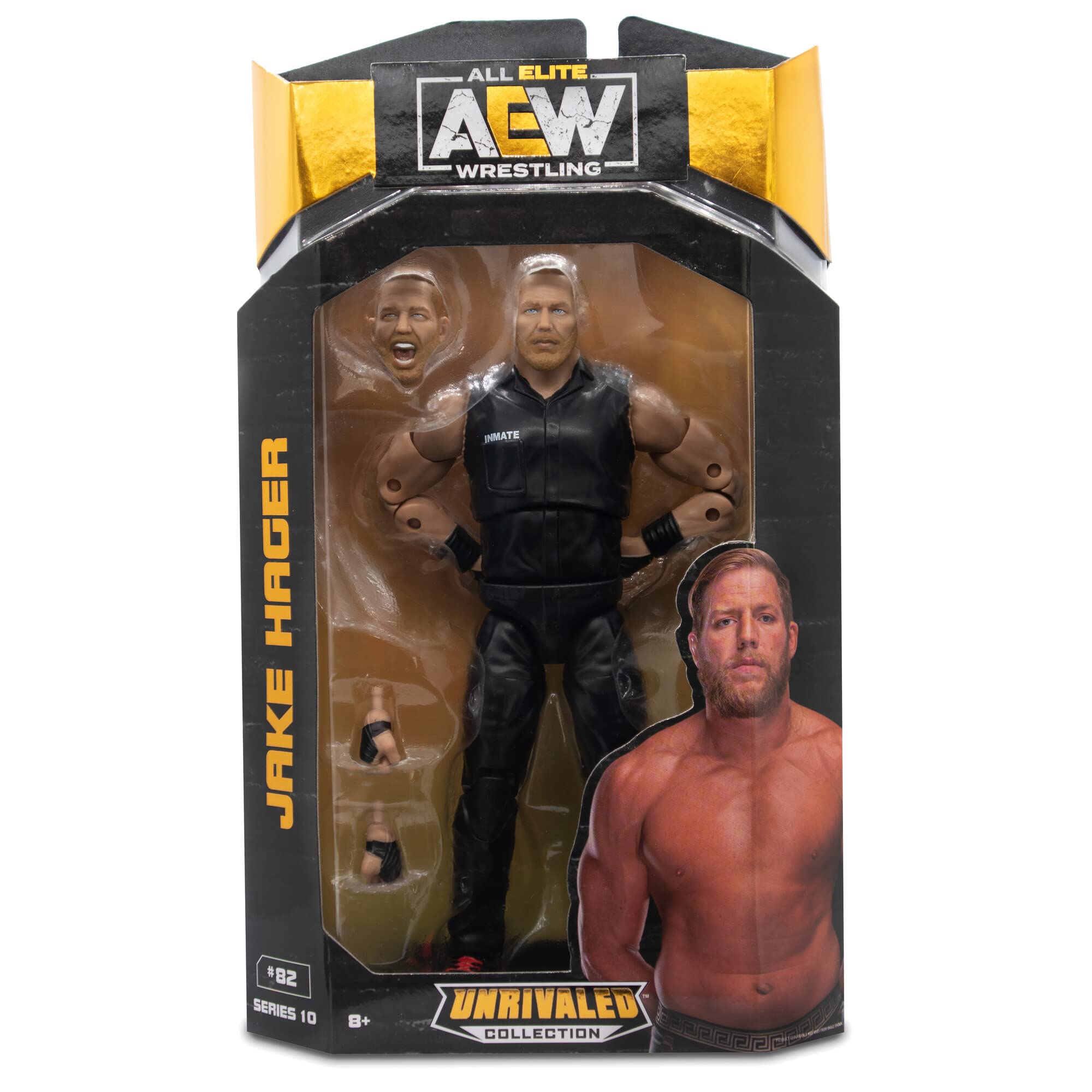 Ringside Jake Hager (Jumpsuit) - AEW Unrivaled 10 Toy Wrestling Action Figure