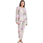 Just Love Women's Tie Dye Two Piece Thermal Pajama Set