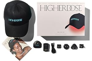 HigherDOSE Red Light Therapy Hat for Hair Growth - Reduce Hair Loss & Shedding - Targeted Infrared Red Light Therapy to Support Scalp Health