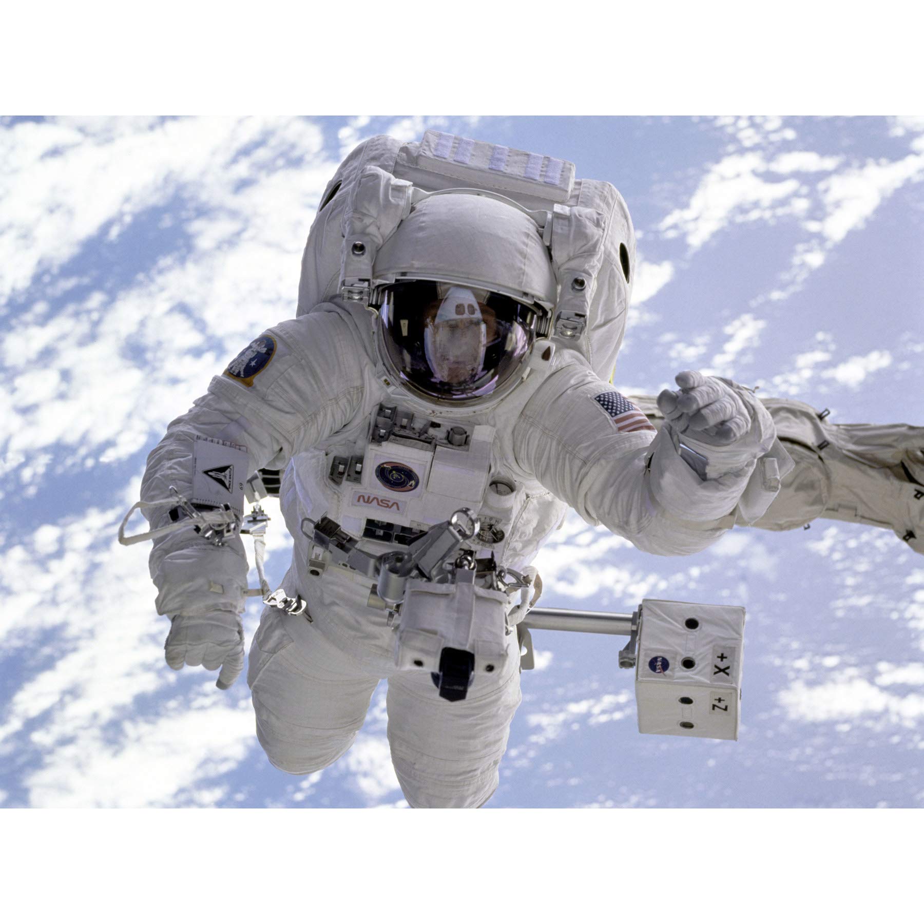 Space NASA Astronaut Shuttle Endeavour Robot Arm Photo Premium Wall Art Canvas Print 18X24 Inch