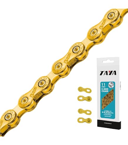 Amazon.com : TAYA ONZE-111 11-Speed Bike Chain, 120 Links, Ti-Gold