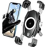 Kewig Motorcycle Fork Stem Phone Mount, Motorcycle Phone Mount, 1S One-Push Automatically Lock & Release, Fits for Fork Stem 12-25.4mm in Diameter, for 4.0-6.9" Cellphones