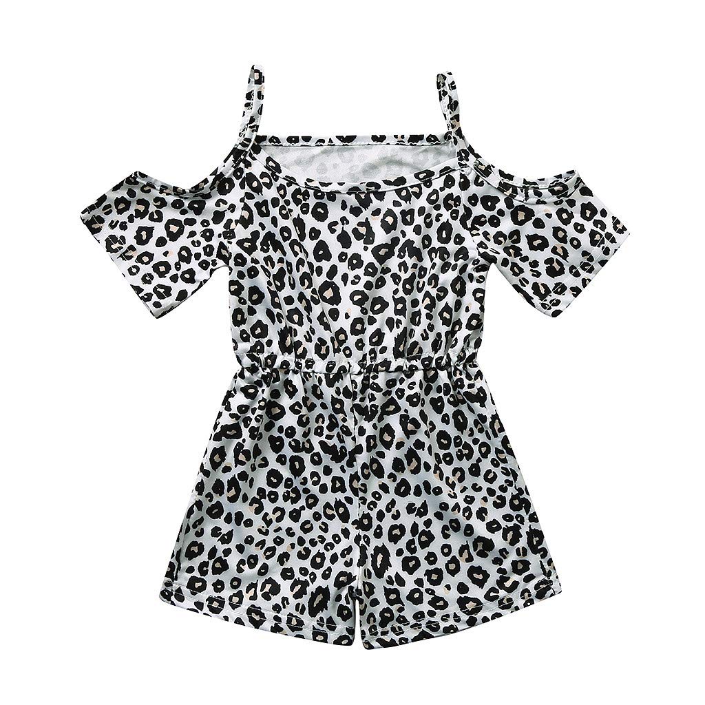 Dress playsuit romper white and dots leopar 