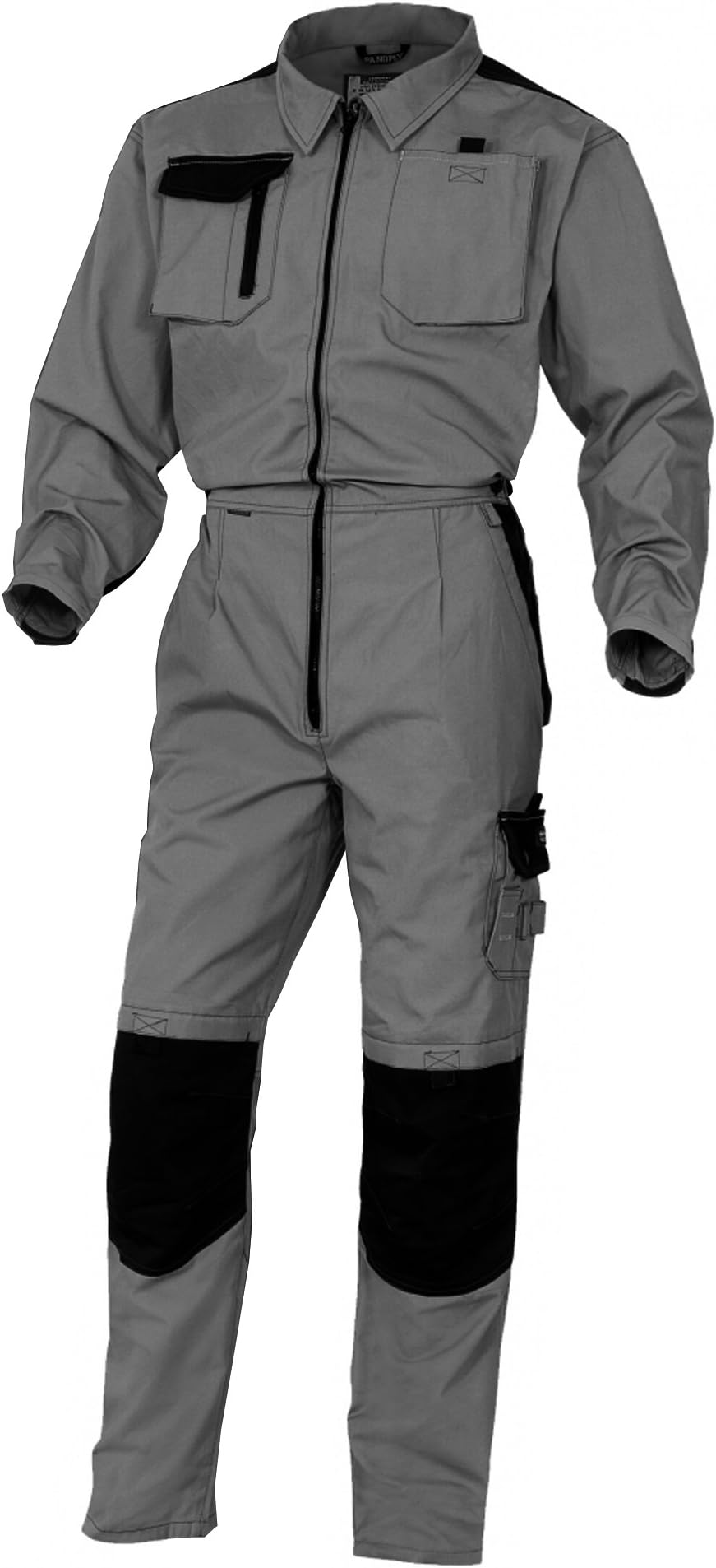 Panoply Mach 5 Coverall / Mens Workwear (M) (Black/Grey)