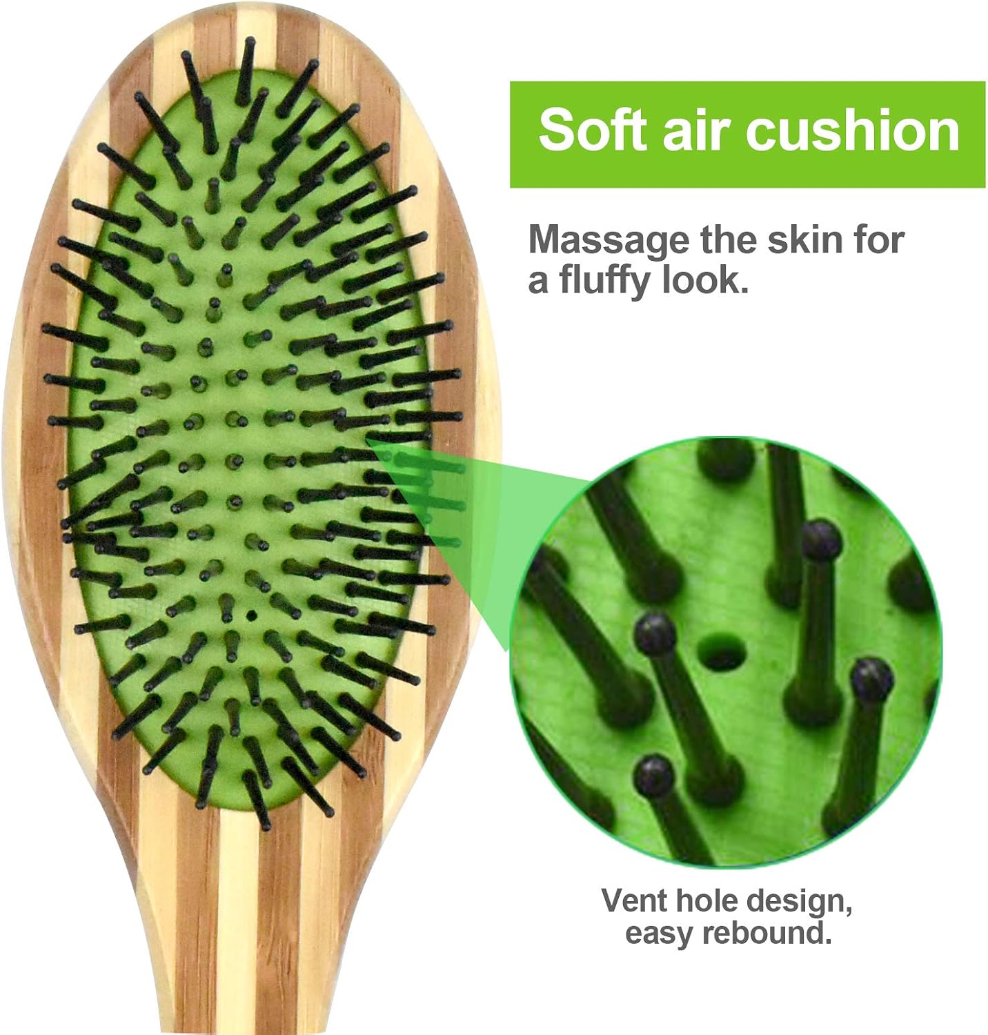 YMWALK Pet Grooming Brush for Dogs & Cats - Double-Sided Pin & Soft Bristle, Comb Massage for Cleaning Loose Fur & Dirt - Image 5