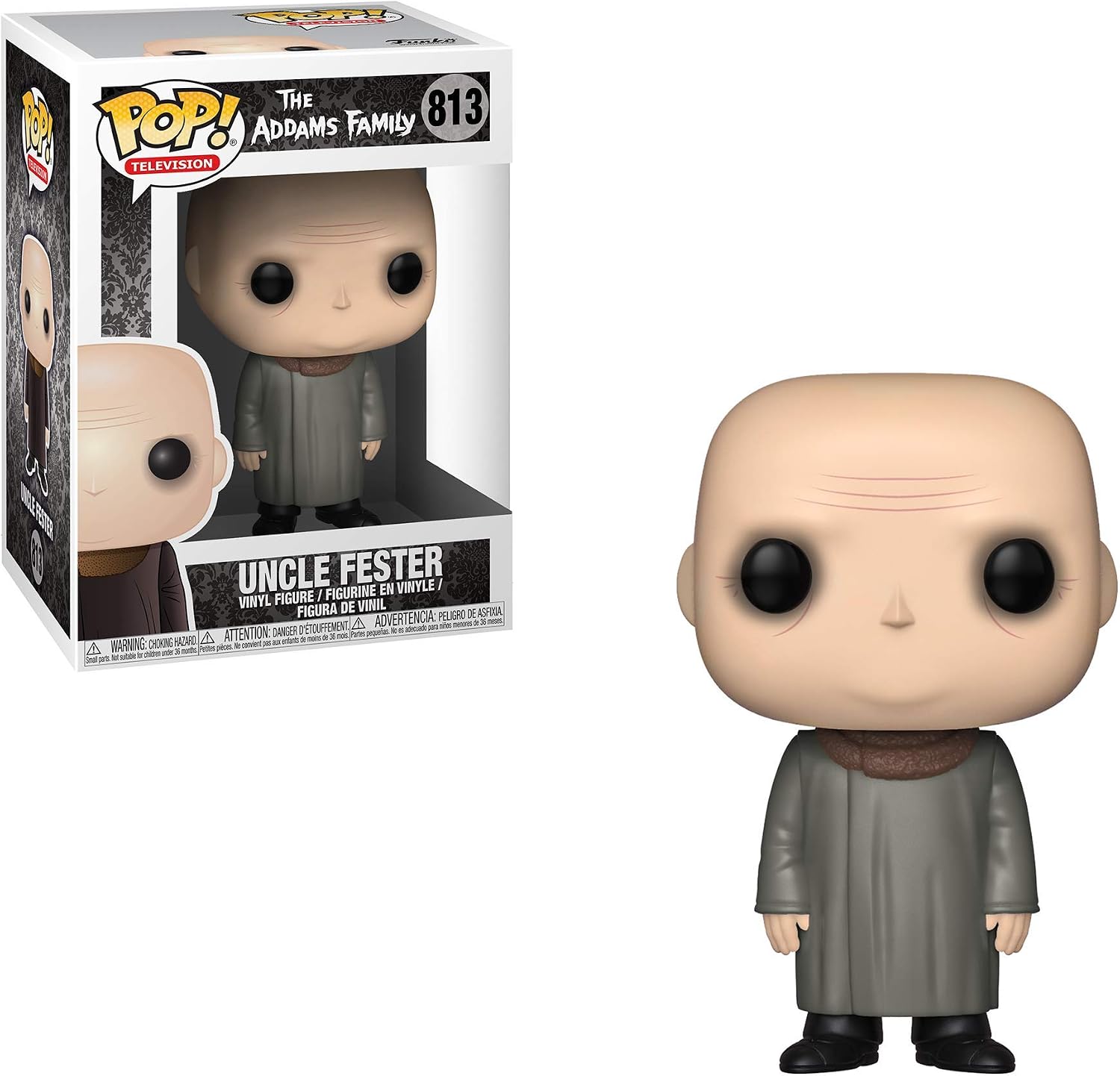 FUNKO POP! Television: The Addams Family - Uncle Fester Vinyl Figure Item #39182, Black, 16 Count (Pack of 1172) - Image 3