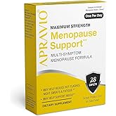 APRAVIO Menopause Support, Menopause Relief for Women, Reduce Hot Flashes, Night Sweats & Mood Swings, Maximum Strength Hormone Balance, 28ct