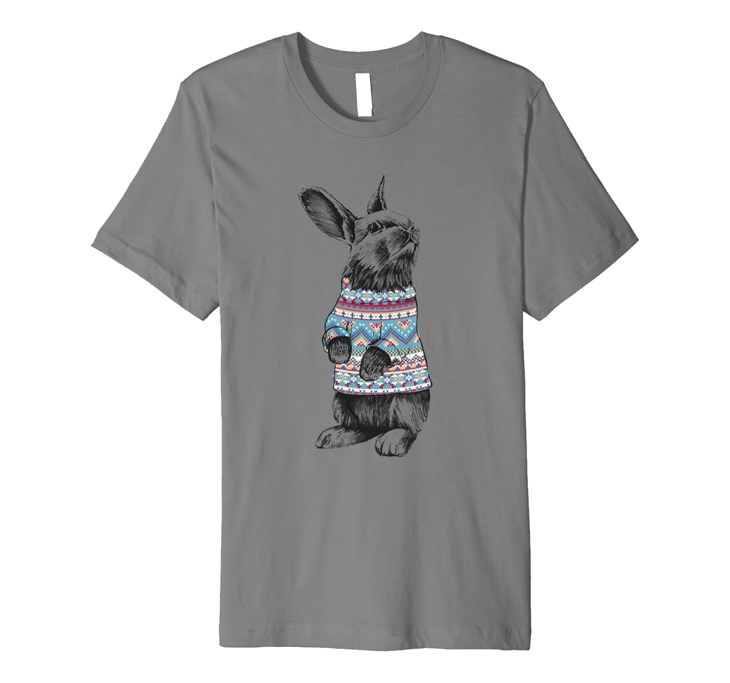 XMAS SWEATER RABBIT - Christmas - festive - funny T-shirt.-ANZ