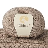 GISIMO 100% Merino Wool Yarn, 6-Ply Luxurious and