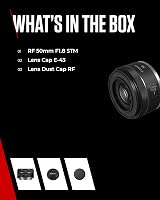 Canon RF 50mm F1.8 STM Lens for EOS R Series Compact Lightweight Black view 7