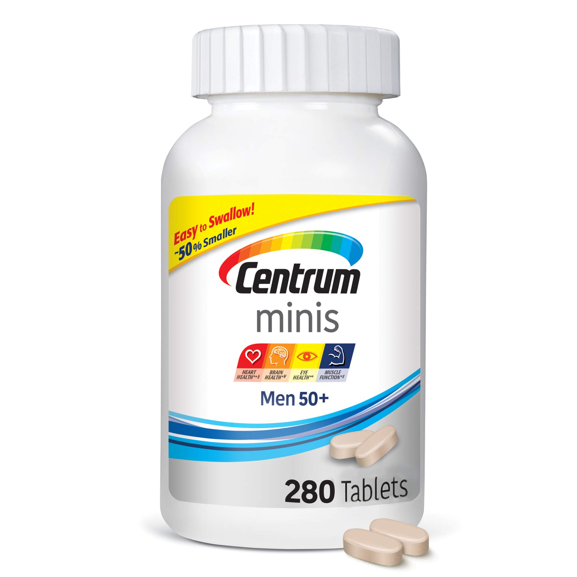 Centrum Minis Men 50+ Multivitamin/multimineral Supplement Tablets, 280