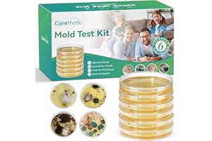 Carethetic Mold Test Kit for Home - 6 DIY Tests Included for Air, Surface & HVAC, Lab Analysis & Expert Consultation