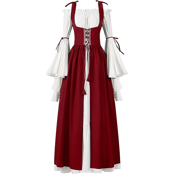 Amazon.com: Womens Vintage Celtic Medieval Costume Cosplay Outfit Floor  Length Renaissance Prom Ball Gown Gothic Elegant Dress Black : Clothing,  Shoes & Jewelry