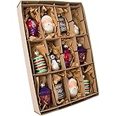 Kurt Adler Early Years Glass Ornament, 2.5-Inch, Set of 12