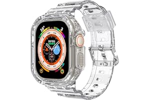Qoosea Compatible for Apple Watch Ultra 49mm Band with Bumper Case