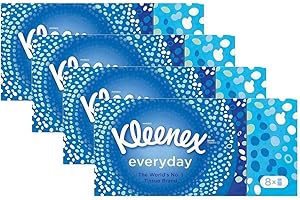 Kleenex Everyday Pocket Packs Facial Tissues (32 Packs of 9 Tissues) Total 288 Tissues