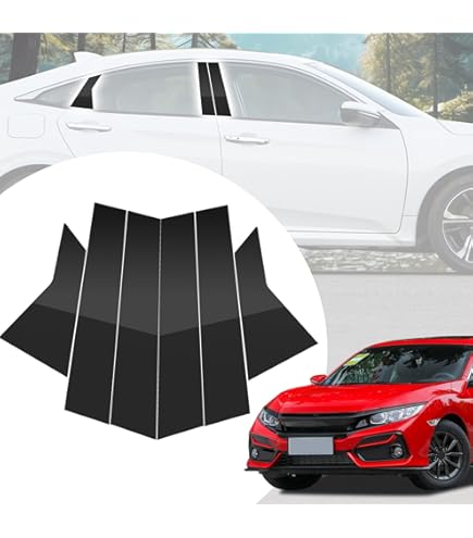 Juego De 4 Tapas De Pilares Negras Brillantes Para Dodge Ram 1500-5500 2009-2018 - Cabina Doble/cuádruple - AUXITO