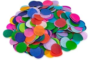 Hygloss Products Bleeding Tissue Paper Circles 1-Inch, 20 Colors, Arts & Crafts, DIY Projects, Scrapbooking, Greeting Cards, 