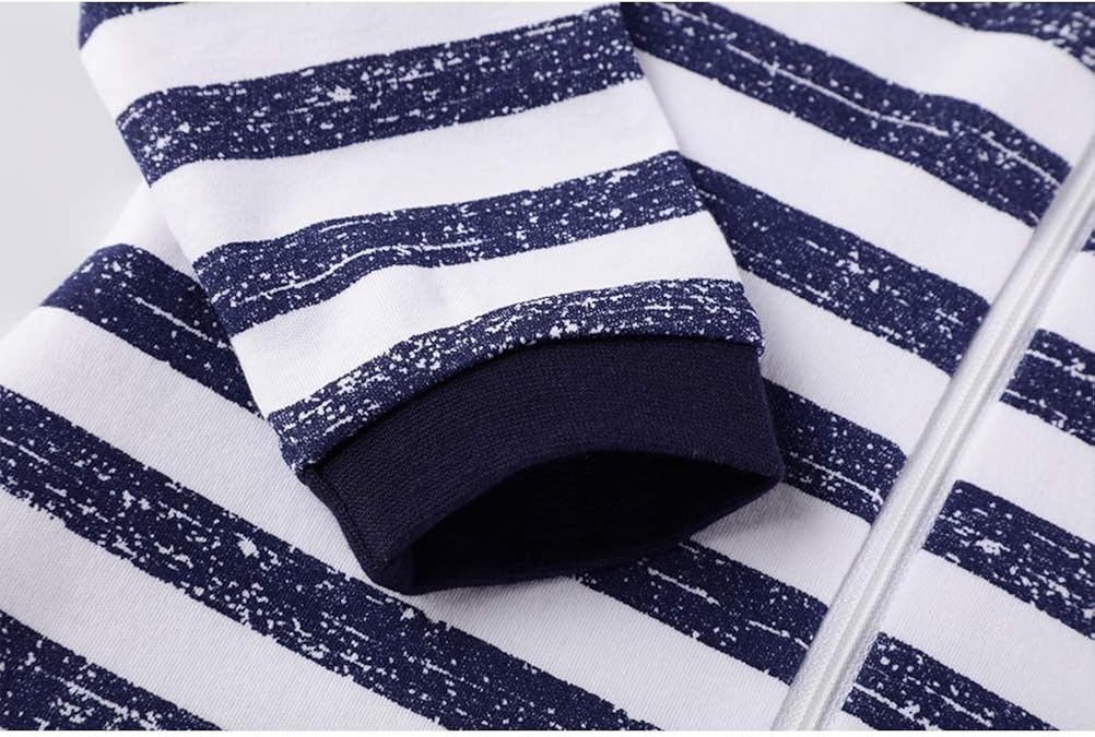 Baby Boys Footed Pajamas Organic Cotton Zip Front Sleep and Play Long Sleeve Sleeper: Clothing