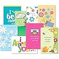 Thinking of You Greeting Cards Variety Value Pack I - Set of 16 (8 Designs) Large 5" x 7" Cards, Sentiments Inside, Friendship Cards