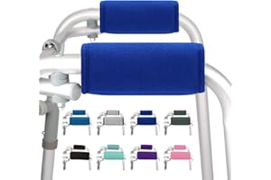 supregear Walker Grips (2 Pack), Soft Padded Hand Covers, Non-Slip Comfortable Cushion Padding for Folding Walker Handle, Moisture Wicking Mobility Accessory