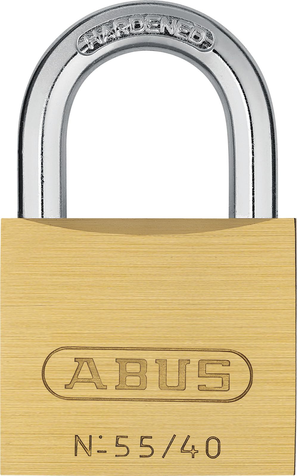 ABUS Padlock Brass 55/40 - Set of 2, keyed Alike - for Doors, Gates, cabinets, Bags, suitcases and Much More. - Brass Lock Body - Hardened Steel Shackle