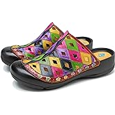 Riutiru Women's Handmade Vintage Ethnic Style Lambskin Sandals and Slippers - Fashion and lightweight Suitable for Any Occasion