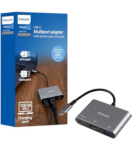 Amazon.com: Philips USB-C Multiport Hub, with 4K HDMI