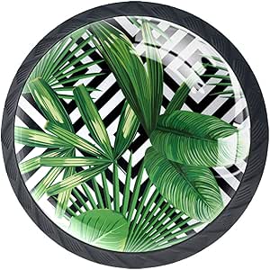 4 perillas negras de gabinete de cocina para cajones de tocador con