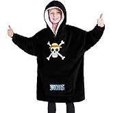 One Piece Fleece Hoodie Blanket for Boys Teenagers - One Size Kids Oversized Hoodie Sherpa-Lined Hood Gifts for Boys