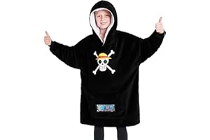 One Piece Fleece Hoodie Blanket for Boys Teenagers - One Size Kids Oversized Hoodie Sherpa-Lined Hood Gifts for Boys