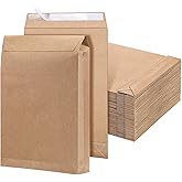 JJUNW 30 Pack Expandable Envelopes, 9.4" x 13.2" x 1.57" Large Catalog Envelopes Self Seal Mailing Envelope for Home Office Business Storage and Organizing