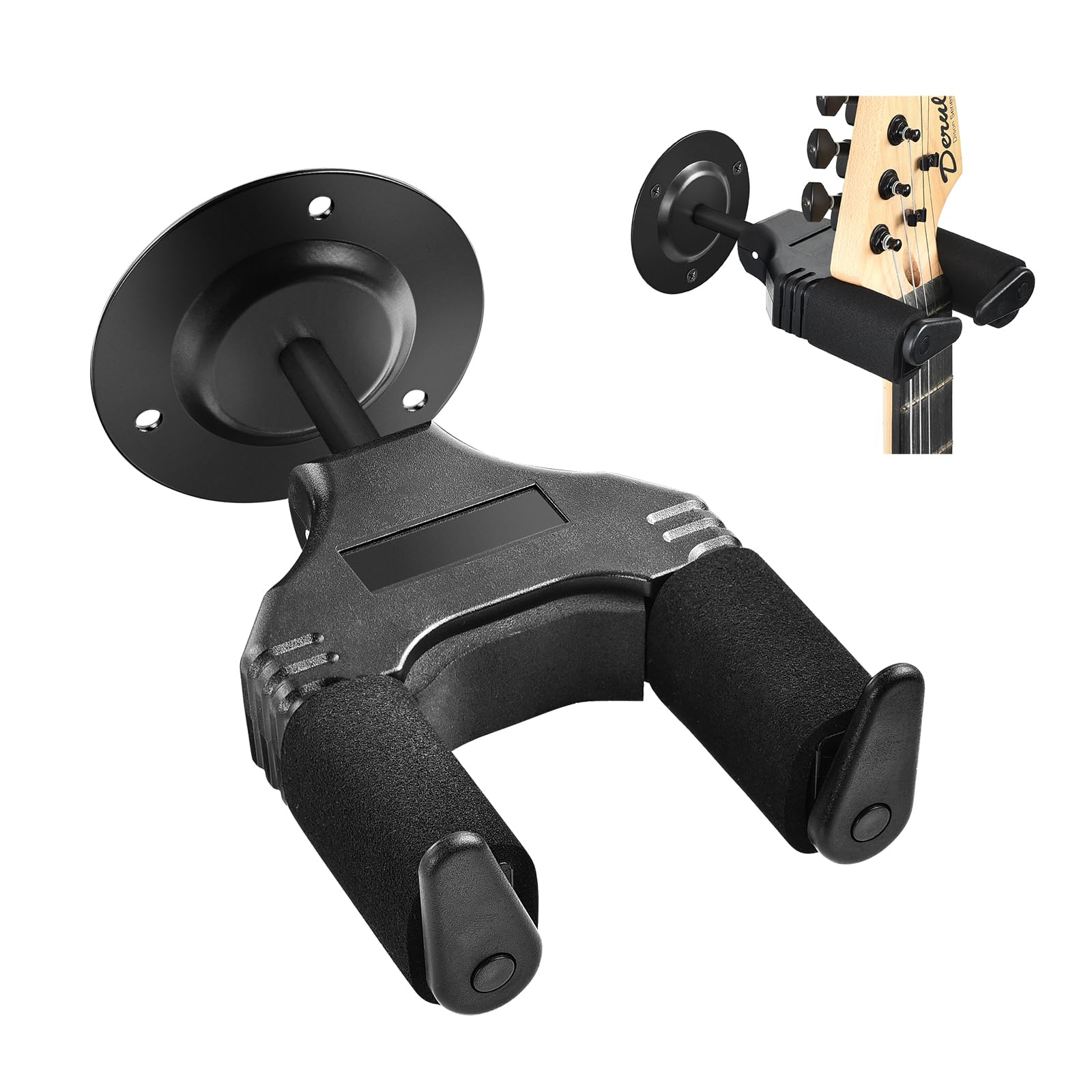 OTraki Guitar Wall Mount Bracket Auto Lock Guitar Wall Hook Hanger Stand Instrument Support for Electric Acoustic Guitar, Bass