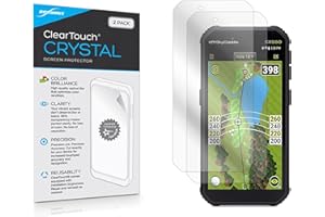 BoxWave Screen Protector Compatible with SkyCaddie SX550 - ClearTouch Crystal (2-Pack), HD Film Skin - Shields from Scratches