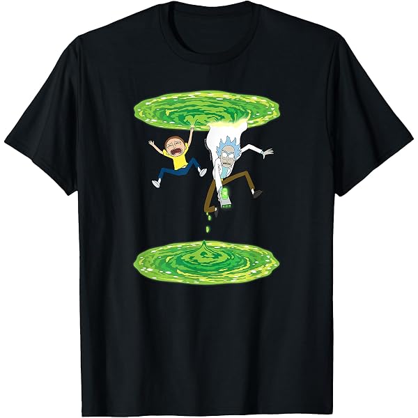 Débardeur Rick And Morty Falling Portals - Produit Officiel Adult Swim - 11
