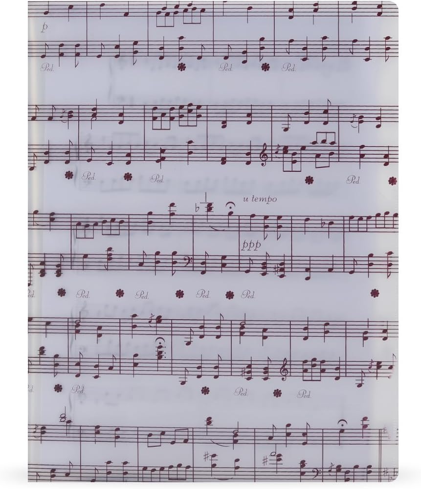 Amazon Com Music Folder Piano Score Folder Musicfolder Storage Holder A4 Size Folder 40 Pockets Musician Recommended Sheet Music Folder Musical Instruments