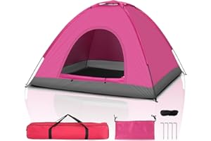 Outvita Camping Dome Tent, 1-4 Person Waterproof Windproof Easy Setup Spacious Family Tents with Carry Bag & Rain Fly for Hiking Backpacking Traveling Glamping Beach