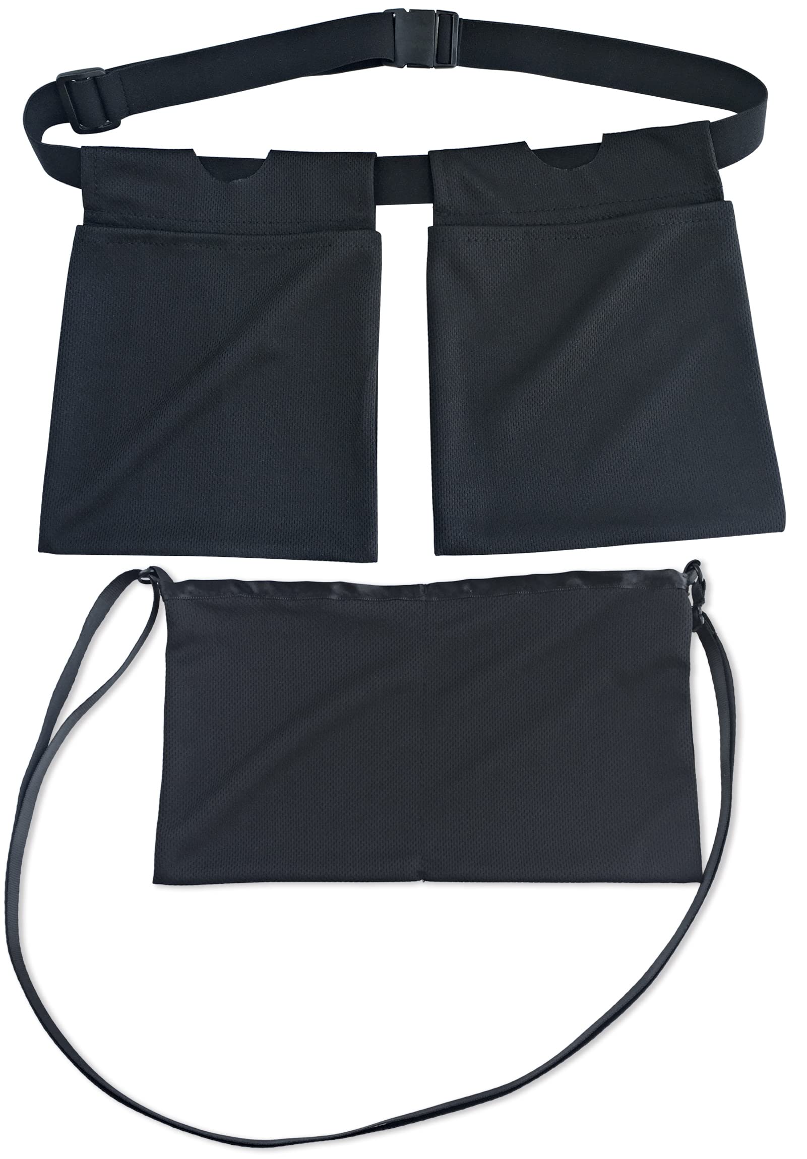 Photo 1 of Quick Dry Mastectomy Drain Holder Pouch with Shower Bag, Tummy Tuck Post Surgery Drainage Supplies for JP Drains Management, Breast Reconstruction/Explant Surgical Bulb Storage, Black