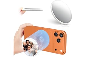 KIORAFOTO 2.2" Magnetic Selfie Mirror for Back Camera,Slim Phone Convex Mirror for Magsafe Compatible with iPhone 17 16 15 14 13 Pro Max Plus,Mag-Safe Case & All Phone for Wide Angle Selfies &Vlogging&Streaming