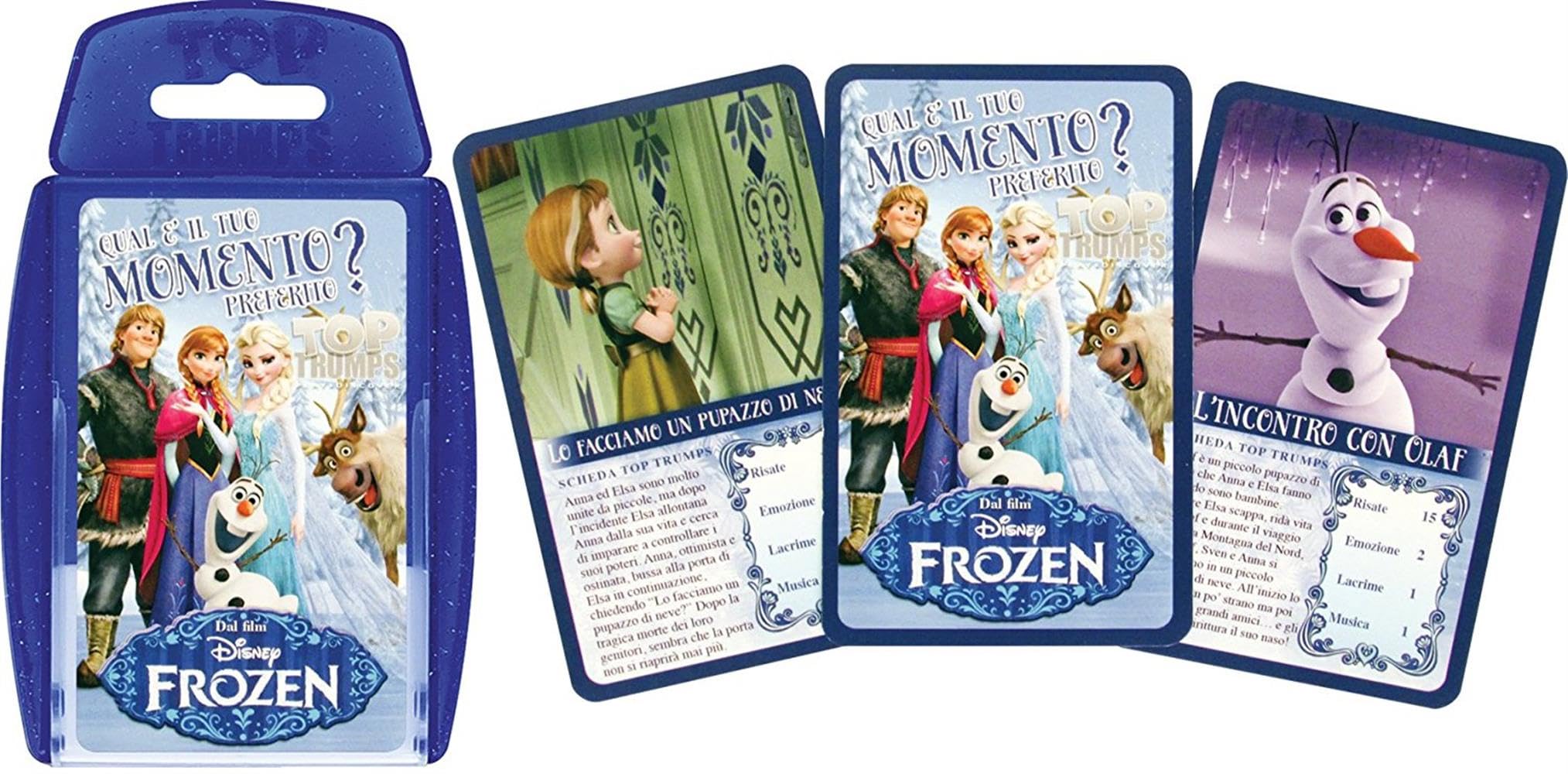 Top Trumps Disney Frozen Italy Card Games - Playing Cards with Trivia - Game for 2 or More Players - Age 6+ - Perfect for Frozen Fans