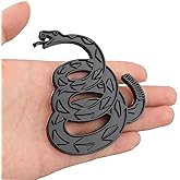 Don't Tread On Me Gadsden Flag Truck Emblem Car Badge Sticker Auto Motorcycles Exterior Accessories (Black)