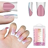 NOVO OVO French Tip Short Duck Nail Tips Press