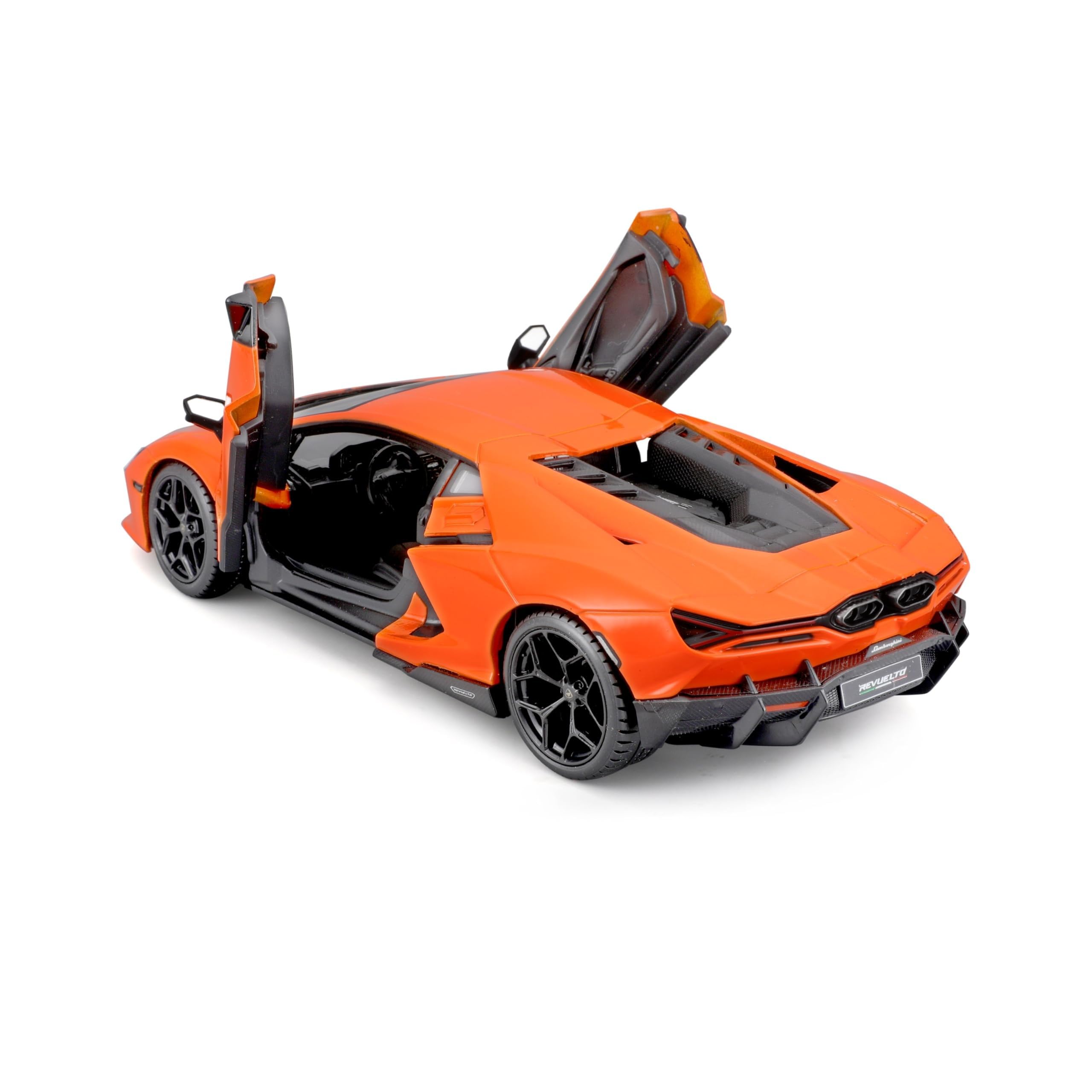 Bburago - Lamborghini Revuelto - Realistisches Automodell im Maßstab 1:24, Diecast Replica mit zu öffnenden Türen, Offizielle Lamborghini Lizenz, Empfohlenes Alter 3+ Jahre 6