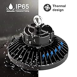JOMITOP UFO High Bay LED Shop Light 100 Watt 1-10V