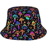REVENEVER Bucket Hat for Women Men Funny Printing Summer Beach Sun Hat Lightweight Fisherman Travel Hat for Unisex