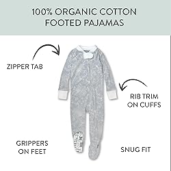 HonestBaby Non-Slip Footed Pajamas One-Piece