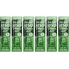 ZIG-ZAG Hemp Wraps 6-Pack