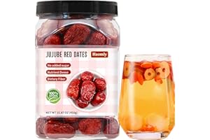 Haomly Jujube Date,15.87oz/450g,Natural Health Snack,Sweet & Chewy & Delicious Dried Dates,Large-size Red Date for Snacking, Brewing Tea, Soup, Baking, Oatmeal,Improve sleep,No Additives
