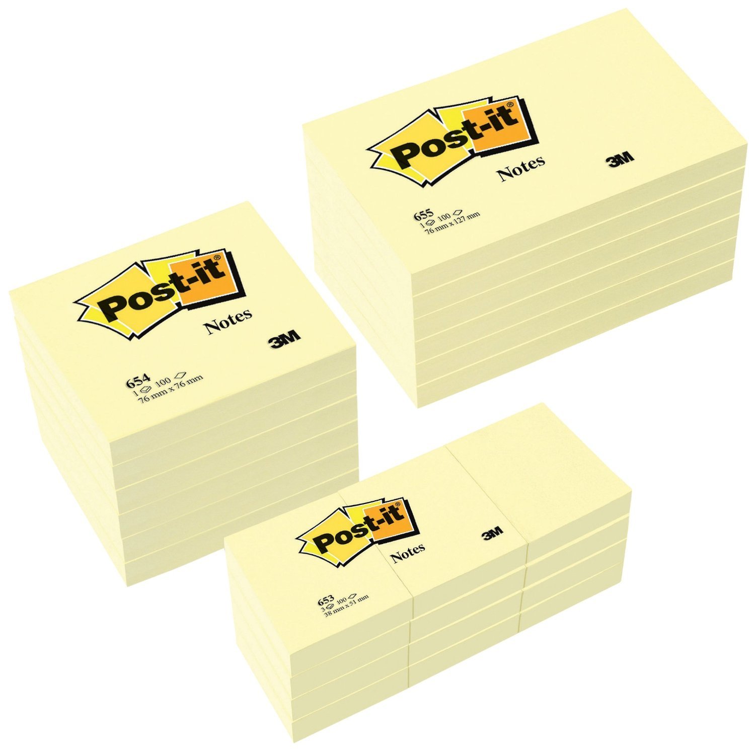 Post-It Value-Pack 6X 655+12X 653 Free