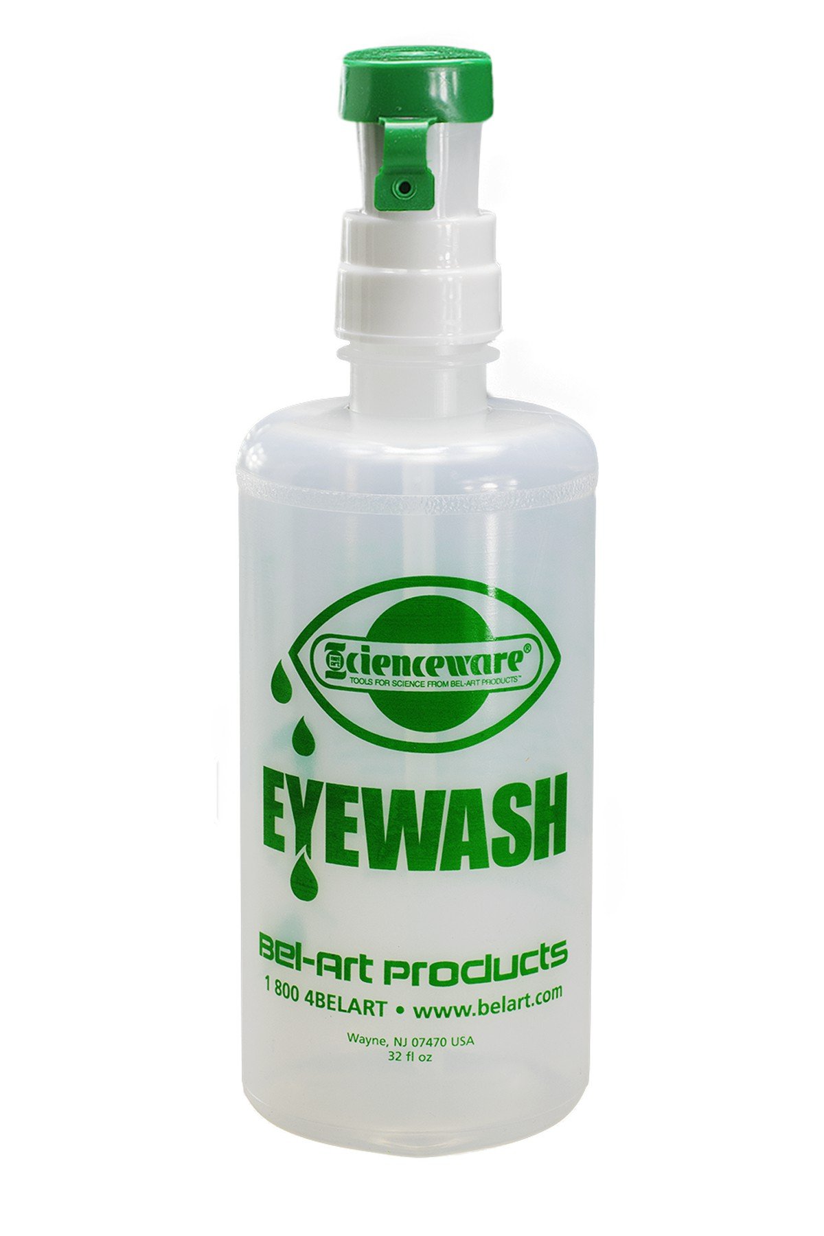 Bel-Art F24851-0000 Emergency Eye Wash Safety Stations Bottle Refill, 500ml
